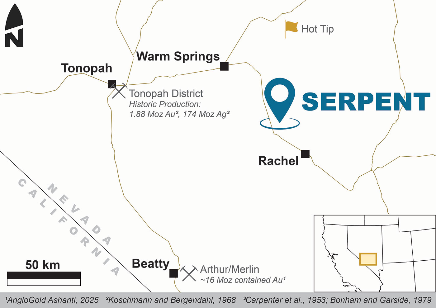 Figure 1: Location of the Serpent Project